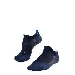 Osłony stóp Falke GO5 Invisible. Niebieskie skarpety męskie Falke, bez wzorów. Za 146.50 zł.