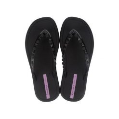 Japonki dla kobiet Ipanema Meu Sol Thon. Czarne klapki damskie Ipanema, bez wzorów, z materiału, bez obcasa. Za 55.99 zł.