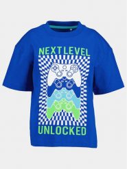 Blue Seven T-Shirt 802306 X Niebieski Regular Fit. Niebieskie t-shirty dla chłopców Blue Seven, bez wzorów, z bawełny, bez ramiączek. Za 29.99 zł.