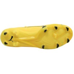 Buty piłkarskie Puma Ultra Ultimate FG/AG dla kobiet, żółte. Żółte obuwie sportowe damskie Puma, bez wzorów, z materiału, do biegania. Za 526.65 zł.