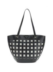 Guess Torebka Frankie HWWG97 36220 Brązowy. Brązowe torebki do ręki damskie Guess, z aplikacjami, ze skóry, bez dodatków. Za 674.99 zł.