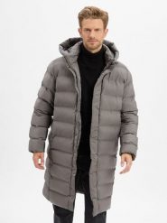 Finshley & Harding kurtka pikowana - długa Fudo Mężczyźni szary, XXXL. Szare kurtki męskie Finshley & Harding, m, bez wzorów, eleganckie, bez kaptura. Za 699.95 zł.