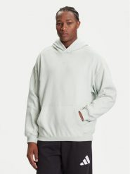 Adidas Bluza Premium Essentials JW1035 Zielony Loose Fit. Zielone bluzy męskie Adidas, m, bez wzorów, z bawełny, bez kaptura. Za 219.99 zł.