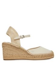 LAUREN RALPH LAUREN Espadryle Robby 802961836004 Biały. Białe sandały damskie Lauren Ralph Lauren, bez wzorów, z materiału, bez obcasa, bez zapięcia. Za 459.99 zł.