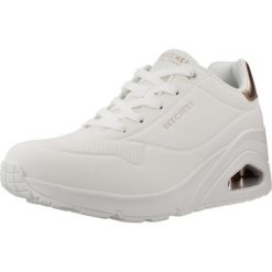 Buty Kobieta Skechers Uno Wedge biały. Białe obuwie sportowe damskie Skechers, bez wzorów, trekkingowe, Skechers Sport. Za 404.67 zł.