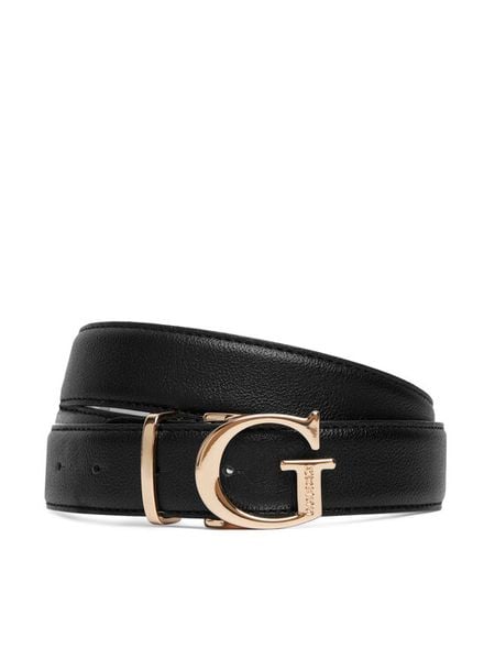 Guess Pasek Damski BW9362 P6230 Czarny. Czarne paski damskie Guess, z aplikacjami, ze skóry. Za 161.99 zł.