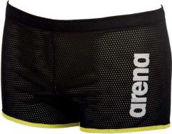 Spodenki Oporowe Arena Square Cut Drag Suit. Czarne kąpielówki męskie Arena, m, bez wzorów, z materiału, na fitness i siłownię. Za 86.92 zł.