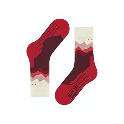 Skarpety damskie Falke Tk2 Crest. Czerwone skarpety damskie Falke, bez wzorów, z poliamidu. Za 149.50 zł.