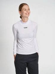 Damska koszulka z długim rękawem Hummel Legacy Jazzlyn. Białe koszulki sportowe damskie Hummel, m, bez wzorów, z bawełny, bez kołnierzyka, bez ramiączek, na fitness i siłownię. Za 129.00 zł.