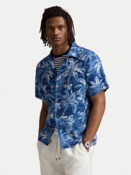 Polo Ralph Lauren Koszula 710965897001 Niebieski Classic Fit. Niebieskie koszule męskie Polo Ralph Lauren, l, bez wzorów, ze lnu, bez kołnierzyka, bez ramiączek. Za 709.99 zł.