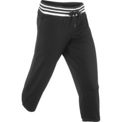 Spodnie sportowe 3/4 bonprix czarny. Spodnie dresowe damskie marki bonprix. Za 49.99 zł.
