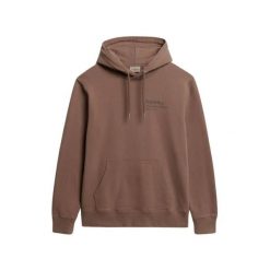 Luźna bluza z kapturem Superdry Core Logo City. Brązowe bluzy męskie Superdry., m, bez wzorów, z kapturem. Za 393.30 zł.
