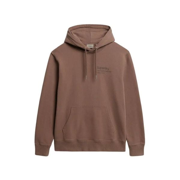 Luźna bluza z kapturem Superdry Core Logo City. Brązowe bluzy męskie Superdry., m, bez wzorów, z materiału, z kapturem. Za 365.60 zł.