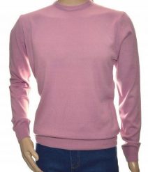 Sweter męski z kaszmiru i wełny merynosów kaszmirowy 2XL XXL wrzosowy 162. Fioletowe bluzy męskie Giovane Ricco, m, bez wzorów, z kaszmiru, bez kaptura. Za 139.99 zł.