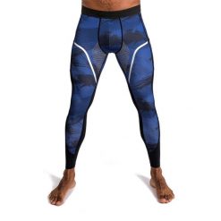 Legginsy męskie Venum Electron 3.0 Spats. Niebieskie legginsy sportowe męskie VENUM, l, bez wzorów. Za 199.00 zł.
