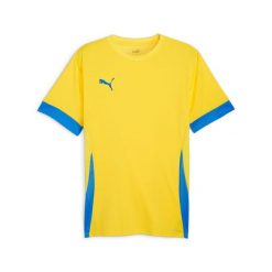 Koszulka Puma TeamGoal. Niebieskie koszulki sportowe męskie Puma, xl, bez wzorów, bez kołnierzyka, bez ramiączek, do piłki nożnej. Za 148.50 zł.