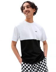 Koszulka sportowa męska Vans Colorblock. Czarne koszulki sportowe męskie Vans, m, bez wzorów, z bawełny, bez kołnierzyka, bez ramiączek, trekkingowe. Za 128.55 zł.