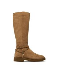 MICHAEL Michael Kors Kozaki Abigail Boot 40F4ABMB5S Beżowy. Brązowe kozaki damskie MICHAEL Michael Kors, ze skóry, bez obcasa, na płaskiej podeszwie. Za 1,579.00 zł.