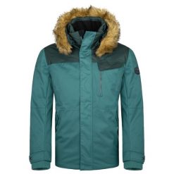 Męska kurtka zimowa Kilpi ALPHA-M. Zielone kurtki męskie Kilpi, na zimę, m, z aplikacjami, z bawełny, eleganckie, z kapturem. Za 398.00 zł.