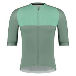 VELOCE Short Sleeve Jersey, Restore Green. Zielone buty sportowe męskie Shimano, m, bez wzorów, z jersey, bez kołnierzyka, bez ramiączek, rowerowe. Za 429.90 zł.