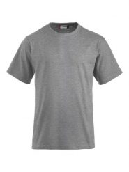 Clique Classic-T T-shirt z przędzonej, czesanej bawełny – grey melange. Szare t-shirty męskie CLIQUE, m, bez wzorów, z bawełny, bez kołnierzyka. Za 93.11 zł.