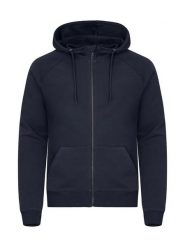 Clique Miami PRO Hoody Full Zip – Bluza z kapturem na zamek, French Terry (80%. Niebieskie bluzy męskie CLIQUE, uniwersalny, bez wzorów, z bawełny, z kapturem. Za 223.98 zł.