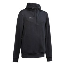 Bluza do hokeja na trawie męska Korok FH500. Czarne bluzy sportowe męskie KOROK, m, bez wzorów, z bawełny, bez kaptura. Za 179.99 zł.