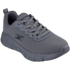 Buty sportowe męskie Skechers Bobs B Flex Chill. Szare buty sportowe męskie Skechers, bez zapięcia, na fitness i siłownię. Za 390.00 zł.