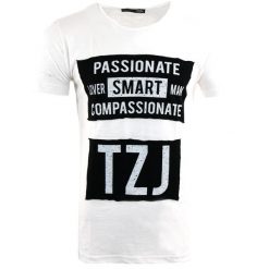 T-Shirt Tazzio dla Mężczyzn - Wygoda i Styl z Bawełny. Białe t-shirty męskie HSN, m, bez wzorów, z bawełny, casualowe, bez kołnierzyka. Za 158.99 zł.