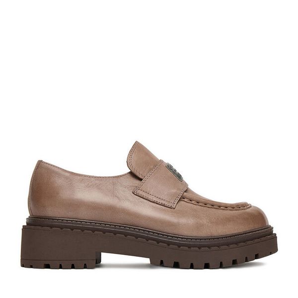 Loafersy G-Star. Brązowe mokasyny damskie G-Star, retro. Za 209.99 zł.