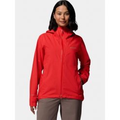 Płaszcz Przeciwdeszczowy Damski Columbia Trailborne 2.5L Shell. Czerwone płaszcze damskie Columbia, l, bez wzorów, sportowe, bez kaptura. Za 669.00 zł.
