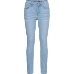Dżinsy Skinny z haftem bonprix niebieski bleached. Jeansy damskie marki bonprix. Za 59.99 zł.