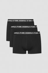 KARL LAGERFELD Czarne męskie bokserki 3PACK, Rozmiar S. Czarne bokserki męskie KARL LAGERFELD, m, bez wzorów. W wyprzedaży za 159.99 zł.