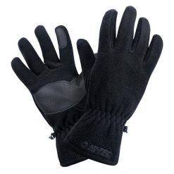 Rękawiczki męskie polarowe Hi-Tec Bage - czarne, Rozmiar L/XL. Czarne buty sportowe męskie Hi-tec, z gumy, bez zapięcia. Za 39.99 zł.
