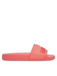 LOVE MOSCHINO Klapki JA28052G0MI15502 Koralowy. Pomarańczowe klapki damskie Love Moschino, bez wzorów, z tworzywa sztucznego, bez obcasa. Za 339.99 zł.