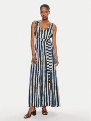 Pinko Sukienka letnia Once 103602 A1UM Czarny Regular Fit. Czarne sukienki damskie Pinko, na lato, bez wzorów, z wiskozy, bez kołnierzyka, bez ramiączek. Za 839.99 zł.