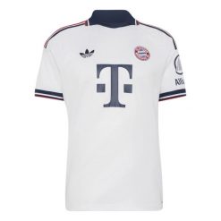 Zewnętrzna koszulka Bayern Monachium 2026/27. Białe koszulki sportowe męskie Adidas, l, z aplikacjami, z materiału, bez kołnierzyka, bez ramiączek, do piłki nożnej, climacool (adidas). Za 431.00 zł.