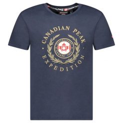 Koszulka Canadian Peak JIGEREAK NAVY RM MEN 254 (RBMSZ1230H/CP-MARINE). Niebieskie koszulki sportowe męskie Canadian Peak, bez wzorów, bez kołnierzyka, bez ramiączek. Za 99.00 zł.