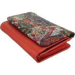PERFEKT PLUS P/45 II zamek/zatrzask czerwony2 , portfel damski. Czerwone portfele damskie Perfekt Plus, bez wzorów, ze skóry. Za 109.90 zł.