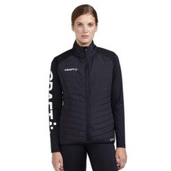 Kurtka narciarska damska Craft Adv Nordic Club. Czarne kurtki damskie Craft, xl, bez wzorów, bez kaptura, na fitness i siłownię. Za 467.65 zł.