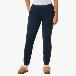 Spodnie Polarowe Kobieta Swedemount Geilo Fleece Pants II wiatroszczelna. Niebieskie spodnie sportowe damskie SWEDEMOUNT, bez wzorów, z polaru, trekkingowe. Za 129.99 zł.