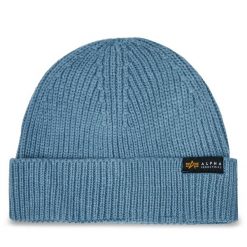 Czapka Alpha Industries. Niebieskie czapki i kapelusze męskie Alpha Industries, na zimę, bez wzorów. Za 119.99 zł.