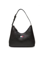 Tommy Jeans Torebka Tjw Must Shoulder Bag AW0AW17548 Czarny. Czarne torebki do ręki damskie Tommy Jeans, bez wzorów, z jeansu, bez dodatków. Za 329.99 zł.