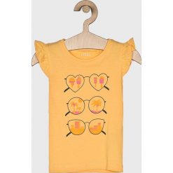 Name it - Top dziecięcy 104-138 cm. Brązowe t-shirty i topy dla dziewczynek Name it, bez wzorów, z bawełny, bez ramiączek. W wyprzedaży za 24.90 zł.