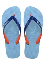 Japonki Havaianas Top Mix. Niebieskie klapki męskie Havaianas, z materiału, sportowe. Za 83.99 zł.