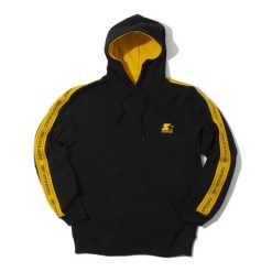 Bluza z kapturem Starter Scottie. Czarne bluzy męskie Starter, na zimę, l, bez wzorów, z materiału, z kapturem. Za 450.50 zł.