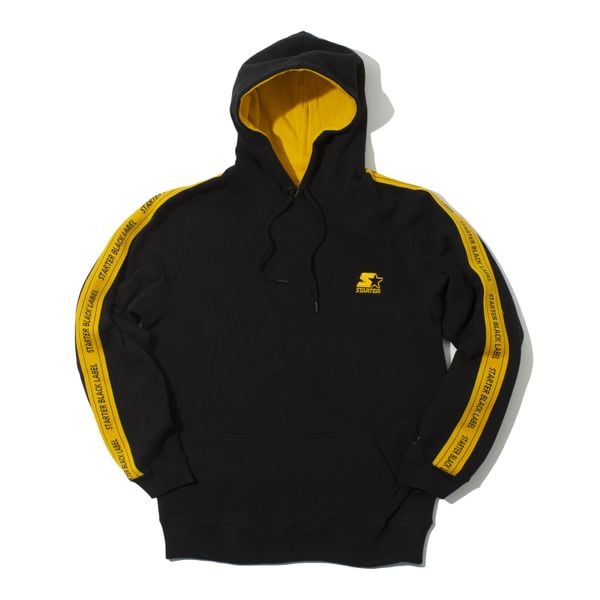 Bluza z kapturem Starter Scottie. Czarne bluzy męskie Starter, na zimę, l, bez wzorów, z materiału, z kapturem. Za 440.50 zł.