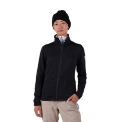 Bluza narciarska Rossignol W Blackside Fleece FZ czarna. Czarne bluzy damskie Rossignol, na zimę, xs, bez wzorów, bez kaptura. W wyprzedaży za 437.20 zł.
