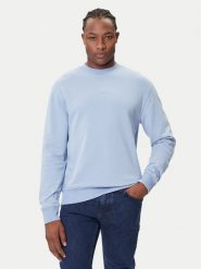 BOSS Bluza WeSmallcrew 50514541 Niebieski Relaxed Fit. Niebieskie bluzy męskie Boss, m, bez wzorów, z bawełny, bez kaptura. Za 379.99 zł.