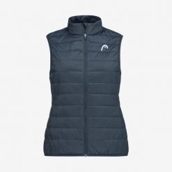 CLUB Lightweight Vest Women. Niebieskie kurtki damskie Head, s, bez wzorów, z puchu, bez kaptura. W wyprzedaży za 387.00 zł.